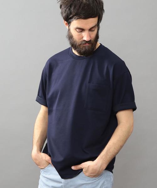 BEAUTY&YOUTH UNITED ARROWS(ビューティーアンドユースユナイテッドアローズ)の「BY ポンチ フォルム ショートスリーブ Tシャツ◆(Tシャツ/カットソー・メンズ・ベージュ/グレー/ネイビー/オリーブ/ブラウン/ダークブラウン/ロイヤルブルー・X-LARGE/LARGE/MEDIUM/SMALL)」の14枚目の写真