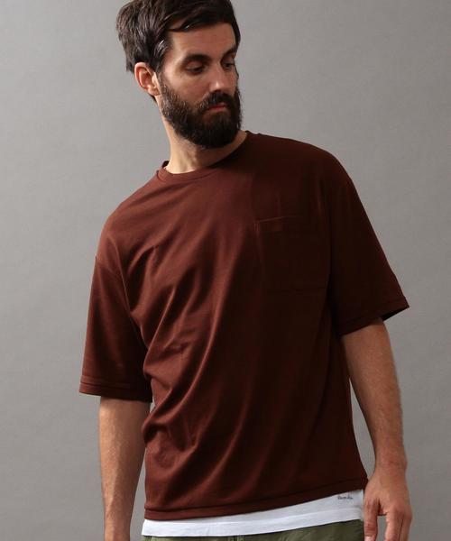 BEAUTY&YOUTH UNITED ARROWS(ビューティーアンドユースユナイテッドアローズ)の「BY ポンチ フォルム ショートスリーブ Tシャツ◆(Tシャツ/カットソー・メンズ・ベージュ/グレー/ネイビー/オリーブ/ブラウン/ダークブラウン/ロイヤルブルー・X-LARGE/LARGE/MEDIUM/SMALL)」の17枚目の写真