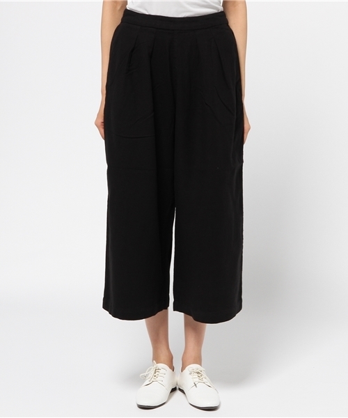 LBC(エルビーシー)の「コットンヘンプマキシワイドパンツ (その他パンツ・レディース・ライトグレー/ダークグレー・MEDIUM)」の2枚目の写真