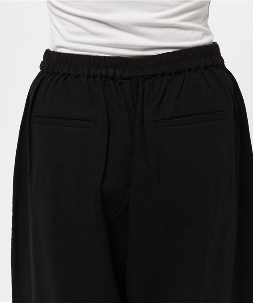 LBC(エルビーシー)の「コットンヘンプマキシワイドパンツ (その他パンツ・レディース・ライトグレー/ダークグレー・MEDIUM)」の7枚目の写真