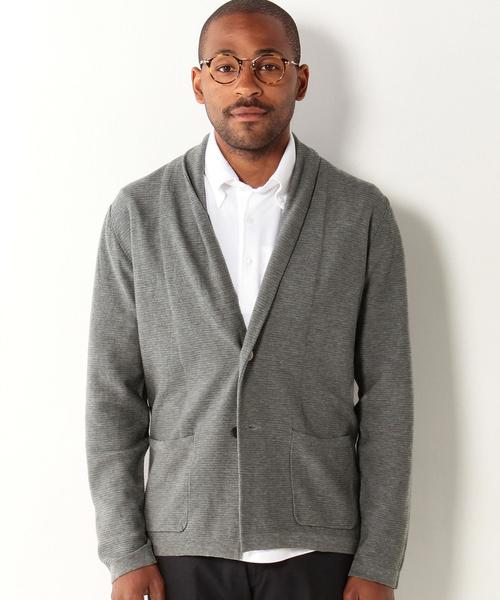 UNITED ARROWS（ユナイテッドアローズ）の「USET ハイゲージ ショール カーディガン †◆（ニット/セーター・メンズ・グレー/ネイビー・X-LARGE/LARGE/SMALL/MEDIUM）」の18枚目の写真