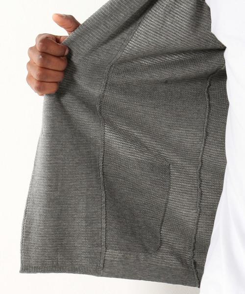 UNITED ARROWS（ユナイテッドアローズ）の「USET ハイゲージ ショール カーディガン †◆（ニット/セーター・メンズ・グレー/ネイビー・X-LARGE/LARGE/SMALL/MEDIUM）」の14枚目の写真