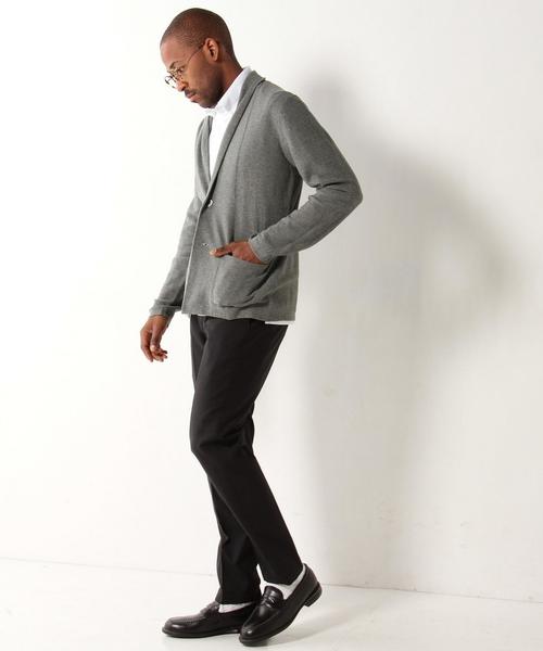 UNITED ARROWS（ユナイテッドアローズ）の「USET ハイゲージ ショール カーディガン †◆（ニット/セーター・メンズ・グレー/ネイビー・X-LARGE/LARGE/SMALL/MEDIUM）」の6枚目の写真