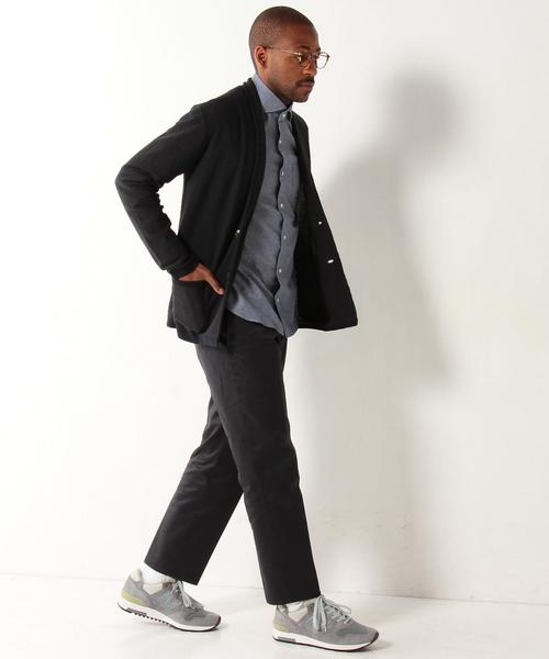 UNITED ARROWS（ユナイテッドアローズ）の「USET ハイゲージ ショール カーディガン †◆（ニット/セーター・メンズ・グレー/ネイビー・X-LARGE/LARGE/SMALL/MEDIUM）」の4枚目の写真