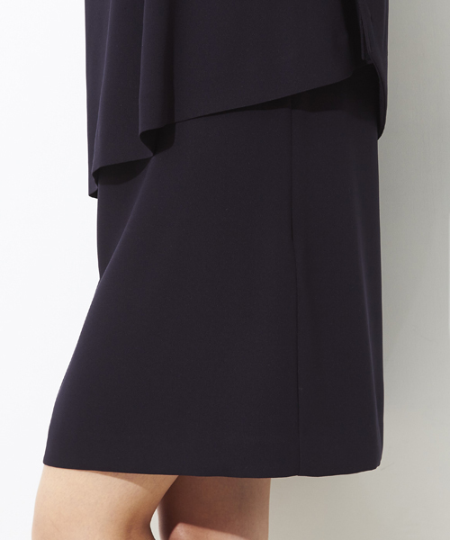 STUDIOUS（ステュディオス）の「2ピースアシメワンピース（ワンピース・レディース・ネイビー/ベージュ/パープル/ブラック・0/1）」の13枚目の写真