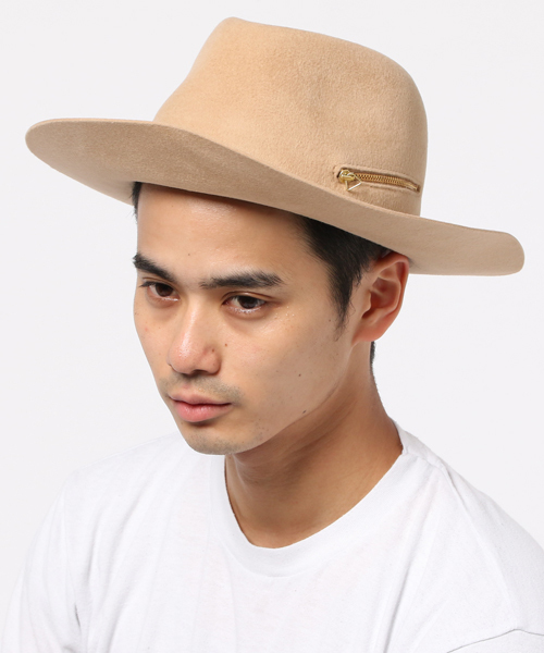 LAROSE PARIS（ラロースパリ）の「LAROSE ラロース 別注 FEDORA HAT LA162261010034（ハット・メンズ・ブラック/キャメル・L）」の2枚目の写真