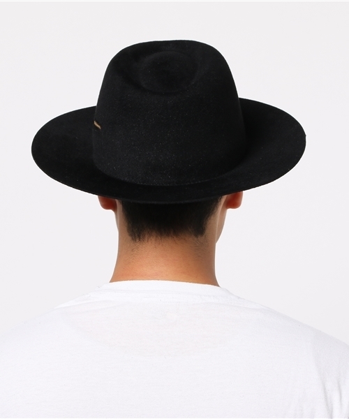 LAROSE PARIS（ラロースパリ）の「LAROSE ラロース 別注 FEDORA HAT LA162261010034（ハット・メンズ・ブラック/キャメル・L）」の4枚目の写真