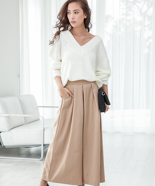 fifth（フィフス）の「タックロングワイドパンツ（その他パンツ・レディース・ブラック/ベージュ/グレー・MEDIUM）」の11枚目の写真