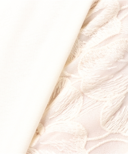 laboratory work（ラボラトリーワーク）の「袖オーガンジーレース 衿タックプルオーバー（Tシャツ/カットソー・レディース・ライトグレー/オフホワイト/ライトベージュ・MEDIUM）」の10枚目の写真