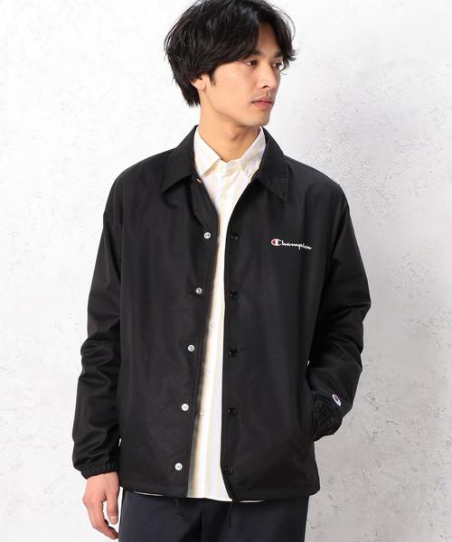 Champion（チャンピオン）の「[チャンピオン] SC★CHAMPION コーチジャケット（ブルゾン・メンズ・ブラック/ネイビー・LARGE/MEDIUM/SMALL）」の2枚目の写真