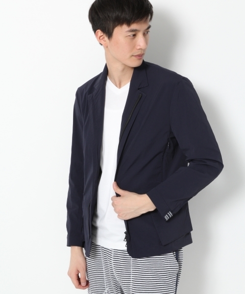 GLOBAL WORK(グローバルワーク)の「ACTIVEストレッチナイロンジャケット Men/738819(ナイロンジャケット・メンズ・ネイビー/ブラック・LARGE/MEDIUM)」の1枚目の写真