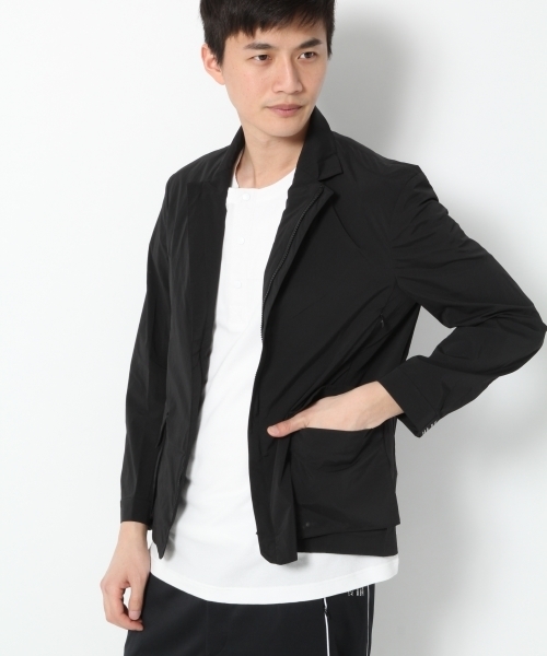 GLOBAL WORK(グローバルワーク)の「ACTIVEストレッチナイロンジャケット Men/738819(ナイロンジャケット・メンズ・ネイビー/ブラック・LARGE/MEDIUM)」の2枚目の写真