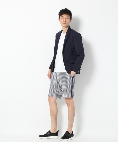 GLOBAL WORK(グローバルワーク)の「ACTIVEストレッチナイロンジャケット Men/738819(ナイロンジャケット・メンズ・ネイビー/ブラック・LARGE/MEDIUM)」の4枚目の写真