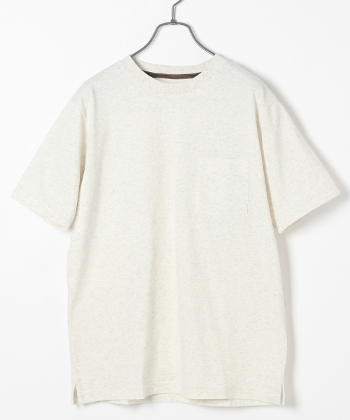 GLOBAL WORK（グローバルワーク）の「【吸水速乾・汗ジミ軽減】ＭＶＳクルーネックＴ/739320（Tシャツ/カットソー・メンズ・ネイビー/オフホワイト/ホワイト/グリーン系その他・LARGE/MEDIUM/X-LARGE/SMALL）」の2枚目の写真