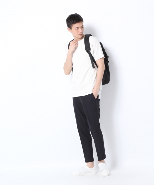 GLOBAL WORK（グローバルワーク）の「【吸水速乾・汗ジミ軽減】ＭＶＳクルーネックＴ/739320（Tシャツ/カットソー・メンズ・ネイビー/オフホワイト/ホワイト/グリーン系その他・LARGE/MEDIUM/X-LARGE/SMALL）」の5枚目の写真