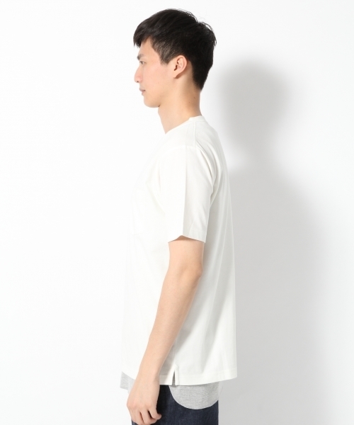 GLOBAL WORK（グローバルワーク）の「【吸水速乾・汗ジミ軽減】ＭＶＳクルーネックＴ/739320（Tシャツ/カットソー・メンズ・ネイビー/オフホワイト/ホワイト/グリーン系その他・LARGE/MEDIUM/X-LARGE/SMALL）」の7枚目の写真