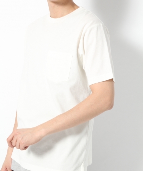 GLOBAL WORK（グローバルワーク）の「【吸水速乾・汗ジミ軽減】ＭＶＳクルーネックＴ/739320（Tシャツ/カットソー・メンズ・ネイビー/オフホワイト/ホワイト/グリーン系その他・LARGE/MEDIUM/X-LARGE/SMALL）」の10枚目の写真