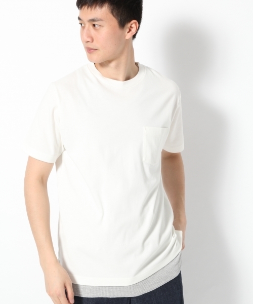 GLOBAL WORK（グローバルワーク）の「【吸水速乾・汗ジミ軽減】ＭＶＳクルーネックＴ/739320（Tシャツ/カットソー・メンズ・ネイビー/オフホワイト/ホワイト/グリーン系その他・LARGE/MEDIUM/X-LARGE/SMALL）」の19枚目の写真