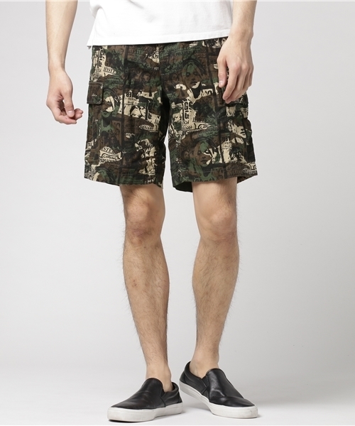 HYSTERIC GLAMOUR（ヒステリックグラマー）の「カーゴショーツ（カーゴパンツ・メンズ・カーキ/グリーン系カモフラージュ/ブラック・SMALL/MEDIUM/LARGE）」の3枚目の写真