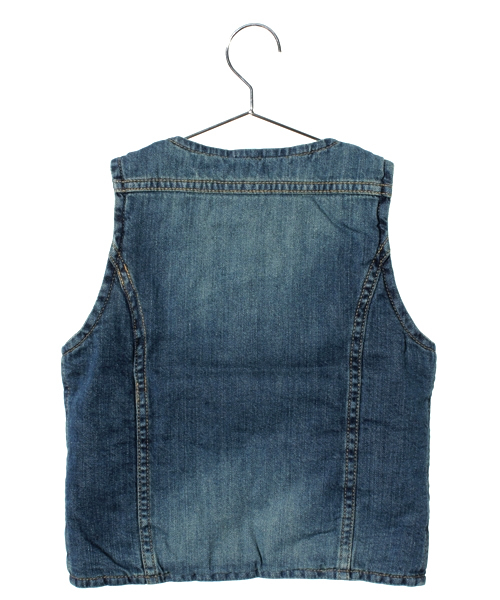 HYSTERIC MINI（ヒステリックミニ）の「HDY SKULL～リバーシブル ベスト～（ベスト・キッズ・ブラック/ネイビー・100/110/120）」の3枚目の写真