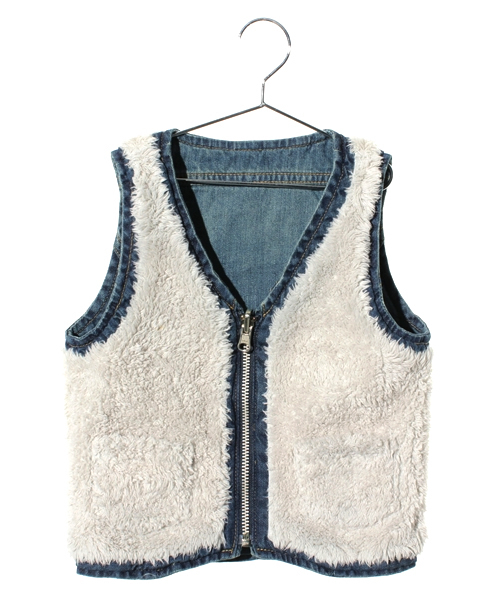 HYSTERIC MINI（ヒステリックミニ）の「HDY SKULL～リバーシブル ベスト～（ベスト・キッズ・ブラック/ネイビー・100/110/120）」の10枚目の写真