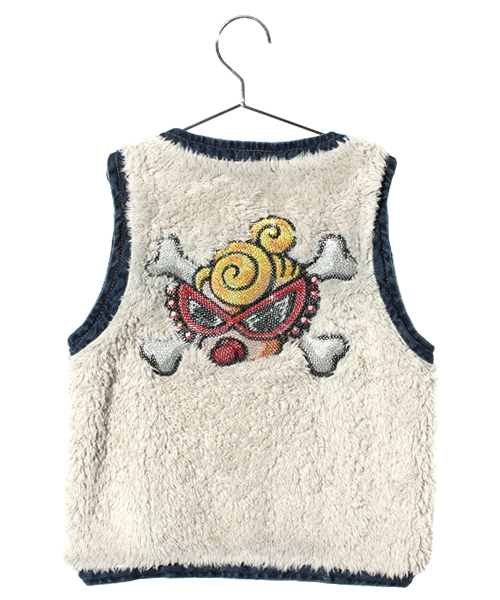 HYSTERIC MINI（ヒステリックミニ）の「HDY SKULL～リバーシブル ベスト～（ベスト・キッズ・ブラック/ネイビー・100/110/120）」の6枚目の写真