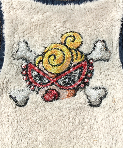 HYSTERIC MINI（ヒステリックミニ）の「HDY SKULL～リバーシブル ベスト～（ベスト・キッズ・ブラック/ネイビー・100/110/120）」の12枚目の写真