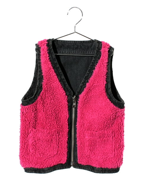 HYSTERIC MINI（ヒステリックミニ）の「HDY SKULL～リバーシブル ベスト～（ベスト・キッズ・ブラック/ネイビー・100/110/120）」の8枚目の写真