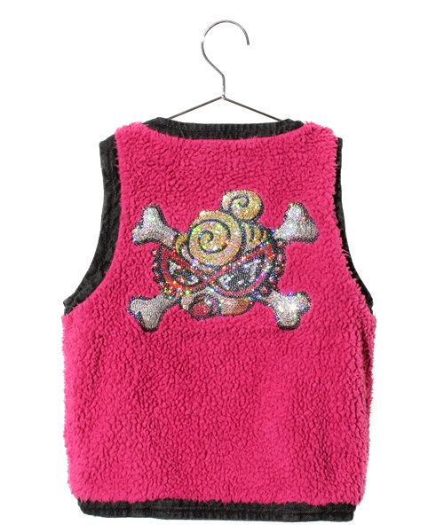 HYSTERIC MINI（ヒステリックミニ）の「HDY SKULL～リバーシブル ベスト～（ベスト・キッズ・ブラック/ネイビー・100/110/120）」の11枚目の写真