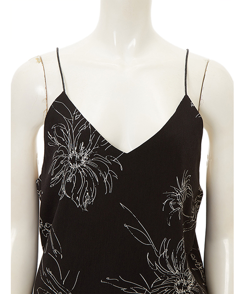 fifth（フィフス）の「モノトーン花柄キャミソール（キャミソール・レディース・ブラック/ホワイト・MEDIUM）」の10枚目の写真