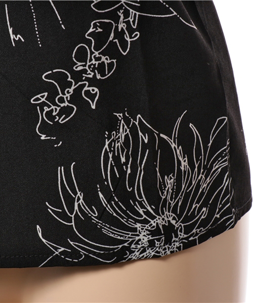 fifth（フィフス）の「モノトーン花柄キャミソール（キャミソール・レディース・ブラック/ホワイト・MEDIUM）」の4枚目の写真