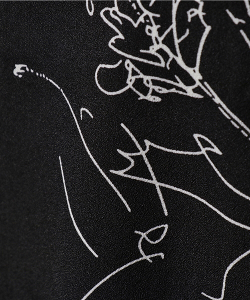 fifth（フィフス）の「モノトーン花柄キャミソール（キャミソール・レディース・ブラック/ホワイト・MEDIUM）」の5枚目の写真