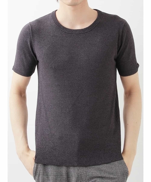 MICHEL KLEIN HOMME (ミッシェルクランオム)の「“和紙×ニット” AOIニット(Tシャツ/カットソー・メンズ・ブラック/グレー/オレンジ系その他・LARGE/X-LARGE/MEDIUM)」の10枚目の写真
