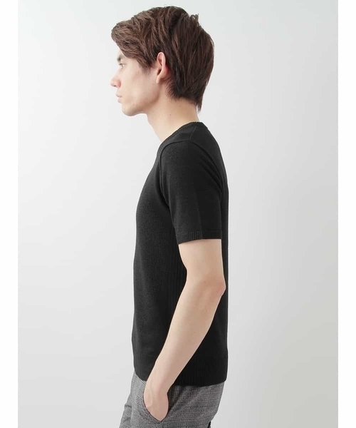 MICHEL KLEIN HOMME (ミッシェルクランオム)の「“和紙×ニット” AOIニット(Tシャツ/カットソー・メンズ・ブラック/グレー/オレンジ系その他・LARGE/X-LARGE/MEDIUM)」の9枚目の写真