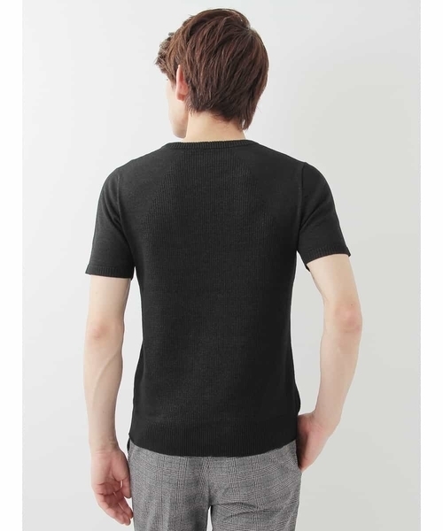 MICHEL KLEIN HOMME (ミッシェルクランオム)の「“和紙×ニット” AOIニット(Tシャツ/カットソー・メンズ・ブラック/グレー/オレンジ系その他・LARGE/X-LARGE/MEDIUM)」の8枚目の写真