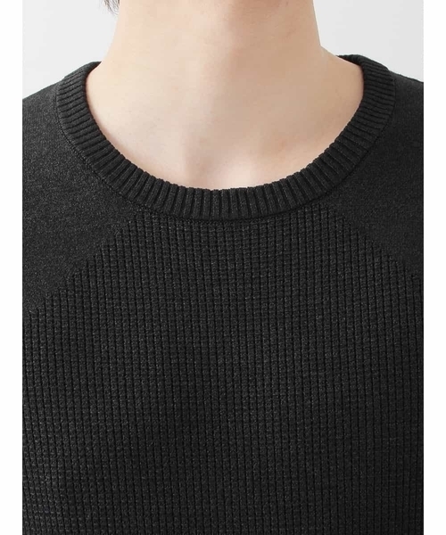 MICHEL KLEIN HOMME (ミッシェルクランオム)の「“和紙×ニット” AOIニット(Tシャツ/カットソー・メンズ・ブラック/グレー/オレンジ系その他・LARGE/X-LARGE/MEDIUM)」の7枚目の写真