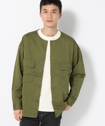 GLOBAL WORK | ノーカラーファティーグシャツ/761876(シャツ/ブラウス)