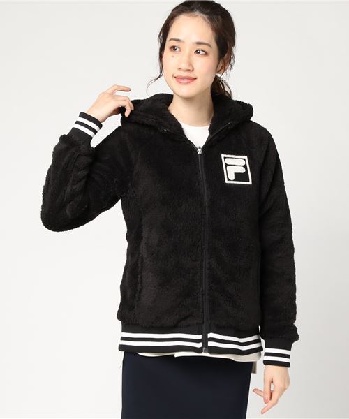 FILA（フィラ）の「フリースジャケット FL-9C25137FJ（ブルゾン・レディース・ホワイト/ブラック/ネイビー・LL/L/S/M）」の8枚目の写真