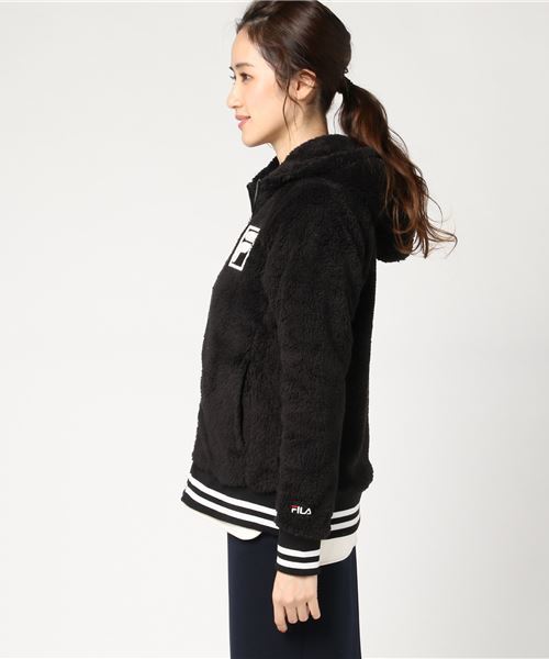 FILA（フィラ）の「フリースジャケット FL-9C25137FJ（ブルゾン・レディース・ホワイト/ブラック/ネイビー・LL/L/S/M）」の5枚目の写真