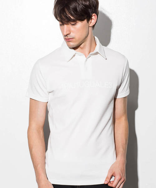 1PIU1UGUALE3  RELAX （ウノピゥウノウグァーレトレ リラックス）の「1PIU1UGUALE3 RELAX(ウノピゥウノウグァーレトレ)カノコロゴポロシャツ（ポロシャツ・メンズ・ホワイト/ブラック/ネイビー・SMALL/MEDIUM/LARGE/X-LARGE）」の2枚目の写真
