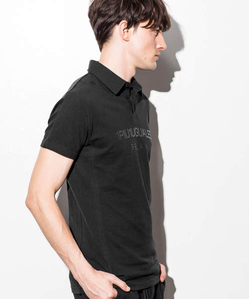 1PIU1UGUALE3  RELAX （ウノピゥウノウグァーレトレ リラックス）の「1PIU1UGUALE3 RELAX(ウノピゥウノウグァーレトレ)カノコロゴポロシャツ（ポロシャツ・メンズ・ホワイト/ブラック/ネイビー・SMALL/MEDIUM/LARGE/X-LARGE）」の8枚目の写真
