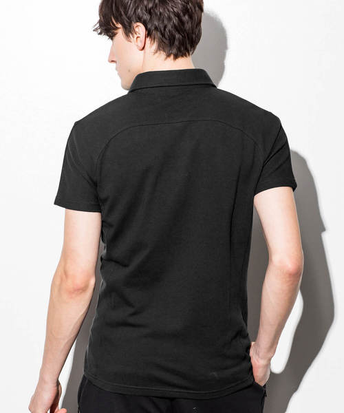 1PIU1UGUALE3  RELAX （ウノピゥウノウグァーレトレ リラックス）の「1PIU1UGUALE3 RELAX(ウノピゥウノウグァーレトレ)カノコロゴポロシャツ（ポロシャツ・メンズ・ホワイト/ブラック/ネイビー・SMALL/MEDIUM/LARGE/X-LARGE）」の9枚目の写真