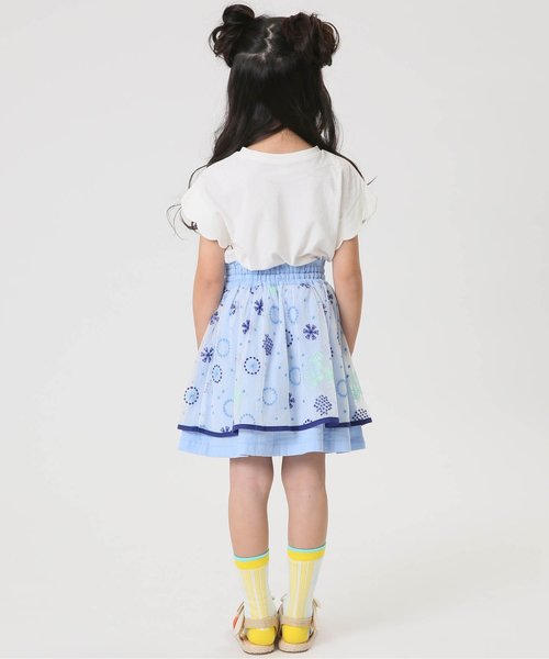 apres les cours（アプレレクール）の「スカラップ半袖Tシャツ（Tシャツ/カットソー・キッズ・その他/カーキ/オフホワイト/イエロー/グレー/ローズ・90/130/110/100/120/140/80）」の12枚目の写真