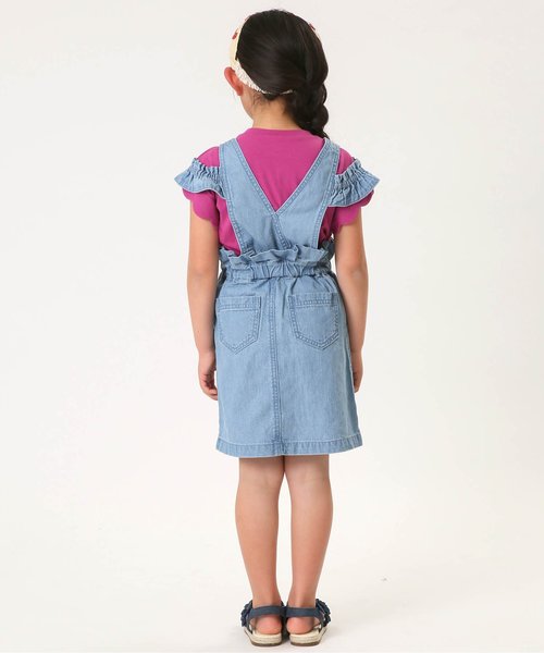 apres les cours（アプレレクール）の「スカラップ半袖Tシャツ（Tシャツ/カットソー・キッズ・その他/カーキ/オフホワイト/イエロー/グレー/ローズ・90/130/110/100/120/140/80）」の14枚目の写真