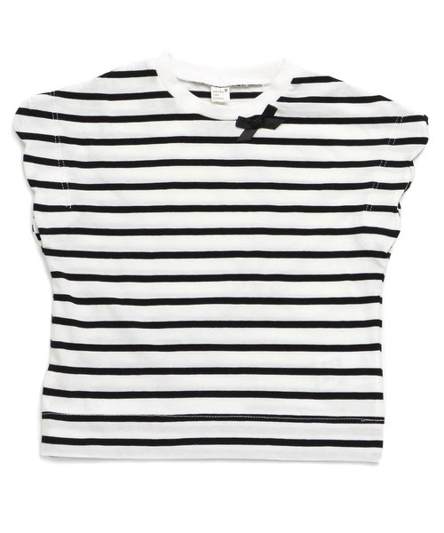 apres les cours（アプレレクール）の「スカラップ半袖Tシャツ（Tシャツ/カットソー・キッズ・その他/カーキ/オフホワイト/イエロー/グレー/ローズ・90/130/110/100/120/140/80）」の15枚目の写真