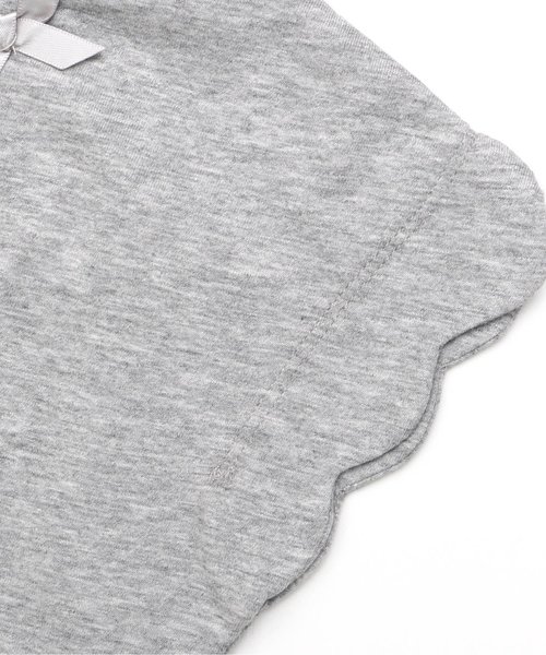 apres les cours（アプレレクール）の「スカラップ半袖Tシャツ（Tシャツ/カットソー・キッズ・その他/カーキ/オフホワイト/イエロー/グレー/ローズ・90/130/110/100/120/140/80）」の17枚目の写真