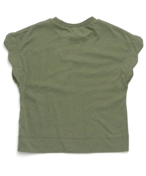 apres les cours（アプレレクール）の「スカラップ半袖Tシャツ（Tシャツ/カットソー・キッズ・その他/カーキ/オフホワイト/イエロー/グレー/ローズ・90/130/110/100/120/140/80）」の22枚目の写真