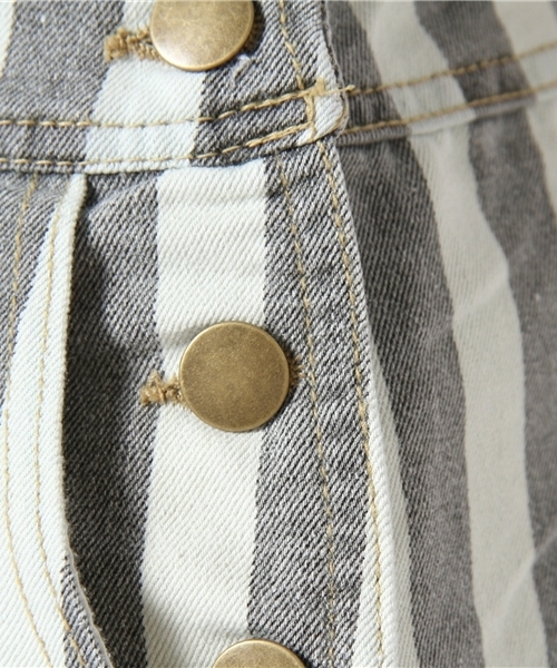 WEGO（ウィゴー）の「WEGO/デニムサロペット（サロペット/オーバーオール・レディース・ホワイト/ブラック/ダークインディゴブルー・FREE）」の12枚目の写真