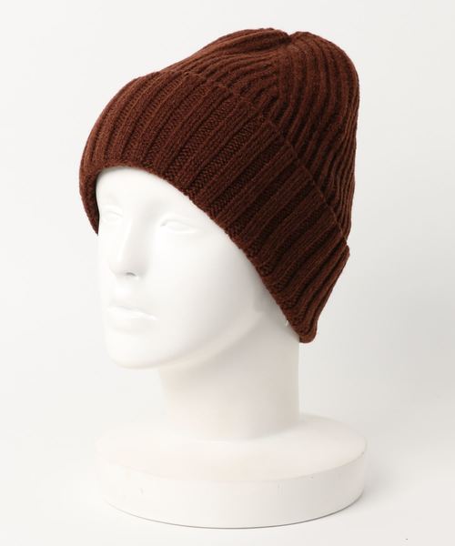MHL.(エムエイチエル)の「BRITISH MERINO(ニットキャップ/ビーニー・メンズ・グレー/オレンジ・FREE)」の2枚目の写真