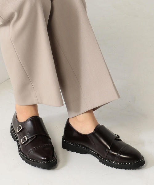 ODETTE E ODILE（オデットエオディール）の「OFC ダブルモンク スリッポン25↑（スリッポン・レディース・ブラック/その他1/ダークブラウン・22cm/25cm/22.5cm/23.5cm/23cm/24.5cm/24cm）」の2枚目の写真